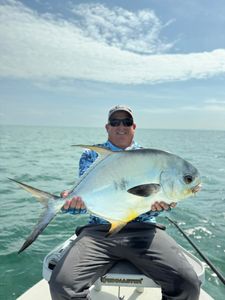 Permit, a large fish, caught while fishing in Miami