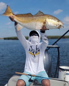 Redfish caught in Miami during fishing trip