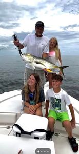 Crevalle jack caught fishing in Gulf Shores AL with family on boat
