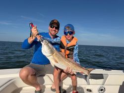 Redfish caught during fishing trip in Gulf Shores AL
