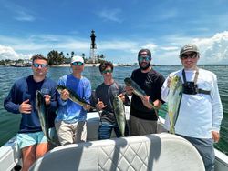 5 fish caught by 6 anglers in Pompano Beach on cruises and fishing trip