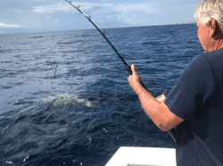 One person enjoying a cruises and fishing adventure in FL