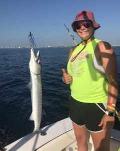 One angler enjoys a fishing trip in Pompano Beach