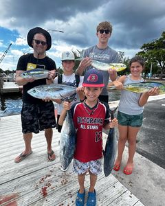 Six blackfin tuna caught by fishermen in Pompano Beach