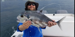 African Pompano fish caught in West Palm Beach