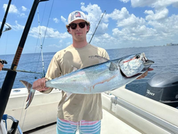 27-inch Atlantic Bonito fish caught while cruising and fishing in FL