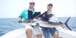 A couple enjoying a cruises and fishing adventure in West Palm Beach