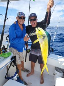 Two people cruising and fishing in FL