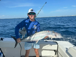 Caught a 31-inch King Mackerel while fishing in West Palm Beach