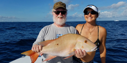 Mutton Snapper, a 24-inch fish, caught in West Palm Beach
