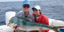 Two people on a cruises and fishing trip in West Palm Beach