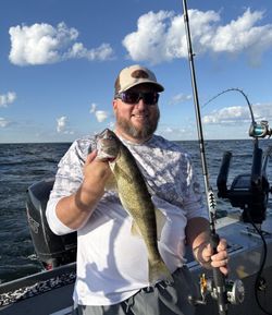 Solid catch, solid day. Michigan walleye on the bite.