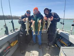 Five fish caught in Detroit during fishing trip