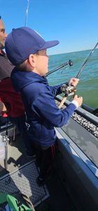 Person fishing in Detroit