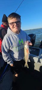One person fishing in Michigan