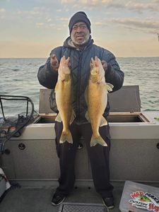 Two big fish caught by angler in Detroit