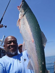 Caught a beautiful rainbow trout in MI