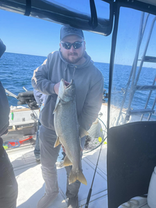 One person fishing in NY