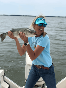 Striped bass fishing at Chesapeake Bay