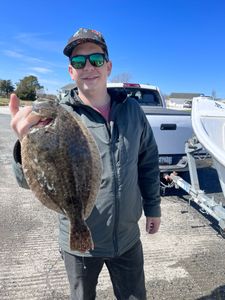 Photograph of a California Flounder fish in Maryland