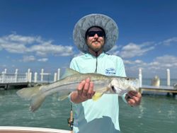Snagged a snook with clear skies and great vibes!