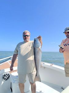 Redfish caught on fishing boat in Cape Coral FL waters