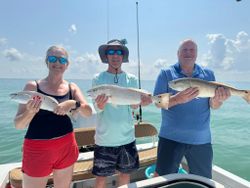 Three redfish caught during fishing trip in FL
