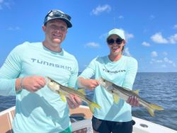 Two snook fish caught while fishing in FL