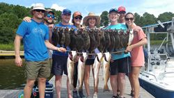 4 fish caught during a fishing trip in NC