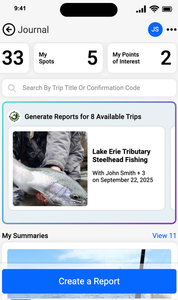 Nice silver catch on a beautiful clear day at Eagle Park!