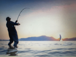 Bent rod action at sunset in Port Aransas!
