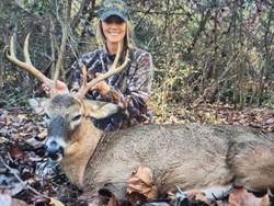 Nice white-tailed buck taken in the woods near Eagle Park Brewing & Distilling Company this morning despite the early rain.