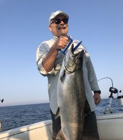 Chinook salmon caught in Traverse City