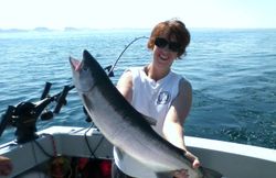 Chum salmon caught in Traverse City