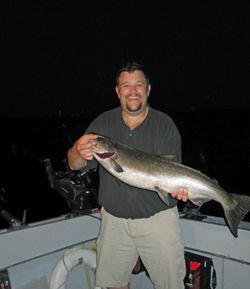 Rainbow trout caught in Traverse City