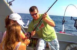 A person fishing in MI
