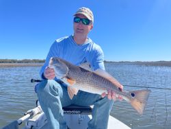 Redfish caught in Beaufort while fishing