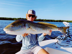 Angler with a 35-inch fish in Sarasota