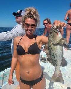 Gag grouper caught while fishing in Florida