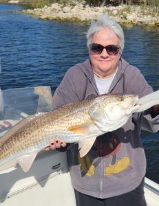 Large redfish caught while fishing in FL