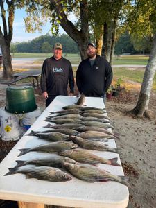 Two people fishing in South Carolina