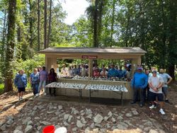 Crowd of 30 people enjoying fishing in SC