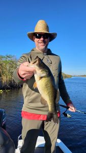One angler holding a 22-inch fish in FL