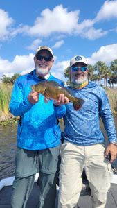 A couple enjoys a fishing tour in Fort Lauderdale, Florida