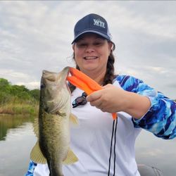 A fisherman landing a largemouth bass in Florida