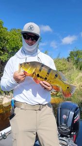 Man fishing on the Florida coast