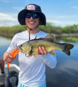 Freshwater bass caught during fishing tour in Fort Lauderdale FL