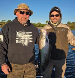 Two people fishing in Fort Lauderdale