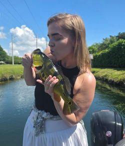 Peacock bass catch from Fort Lauderdale fishing tour