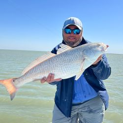 Captain Chris With Large Redfish, TX